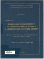 000032455 designing an esp reading syllabus for the second year students of the faculty of agronomy at hanoi agricultural university