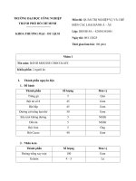 IUH - Bài thi cuối kỳ - QUẢN TRỊ NGHIỆP VỤ VÀ CHẾ BIẾN CÁC LOẠI BÁNH Á – ÂU