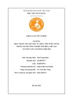 Khóa luận tốt nghiệp Kinh tế đầu tư: Thực trạng thu hút đầu tư trực tiếp nước ngoài trong ngành công nghiệp chế biến, chế tạo tại Việt Nam giai đoạn 2006 - 2024