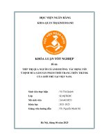 Khóa luận tốt nghiệp Quản trị kinh doanh: Tiếp thị qua người có ảnh hưởng: Tác động tới ý định mua sắm sản phẩm thời trang trên TikTok của giới trẻ tại Việt Nam