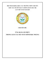 Chuyên Đề Ứng dụng số phức trong giải các bài toán hình học phẳng