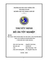 Tính toán, thiết kế bộ công tác máy Đào 1 gầu truyền Động thủy lực có bộ di chuyển bánh xích ( theo mẫu máy xcmg xe215c)