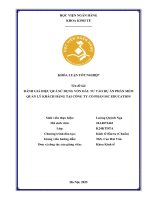 Khóa luận tốt nghiệp Kinh tế đầu tư: Đánh giá hiệu quả sử dụng vốn đầu tư vào dự án phần mềm quản lý khách hàng tại Công ty cổ phần ISC Education