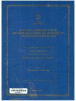 000059719 LICENSE NUMBER PLATE DETECTION BASED ON ADABOOST LEARNING ALGORITHM (PHÁT HIỆN BIỂN SỐ XE DỰA TRÊN THUẬT TOÁN ADABOOST).