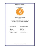 Khóa luận tốt nghiệp Ngân hàng: Phát triển hoạt động ngân hàng số tại Ngân hàng TMCP Quân Đội - MB Bank