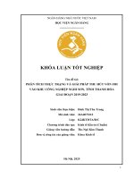 Khóa luận tốt nghiệp Kinh tế đầu tư: Phân tích thực trạng và giải pháp thu hút vốn FDI vào Khu công nghiệp Nghi Sơn, tỉnh Thanh Hóa giai đoạn 2019 - 2023