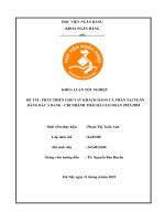 Khóa luận tốt nghiệp Ngân hàng: Phát triển cho vay khách hàng cá nhân tại Ngân hàng Bắc Á Bank – Chi Nhánh Thái Hà giai đoạn 2022 - 2024