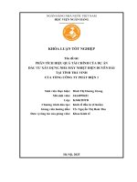 Khóa luận tốt nghiệp Kinh tế đầu tư: Phân tích hiệu quả tài chính của dự án đầu tư xây dựng nhà máy Nhiệt điện Duyên Hải tại tỉnh Trà Vinh của Tổng Công ty Phát điện 1
