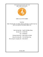 Khóa luận tốt nghiệp Kinh tế đầu tư: Thực trạng đầu tư công trong giáo dục và đào tạo tại Việt Nam trong giai đoạn hiện nay