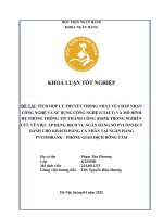 Khóa luận tốt nghiệp Ngân hàng: Tích hợp lý thuyết thống nhất về chấp nhận công nghệ và sử dụng công nghệ (UTAUT) và mô hình hệ thống thông tin thành công (ISSM) trong nghiên cứu về việc áp dụng dịch vụ ngân hàng số PVConnect dành cho khách hàng cá nhân t