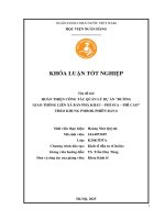 Khóa luận tốt nghiệp Kinh tế đầu tư: Hoàn thiện công tác quản lý dự án Đường giao thông liên xã Bản Phá Khẩu - Phì Sua - Phì Cao theo khung PMBOK phiên bản 6