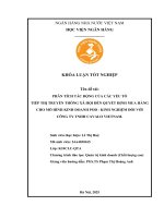 Khóa luận tốt nghiệp Quản trị kinh doanh: Phân tích tác động của các yếu tố tiếp thị truyền thông xã hội đến quyết định mua của khách hàng cho mô hình kinh doanh POD - Kinh nghiệm đối với công ty TNHH Cavalo Vietnam