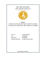 Khóa luận tốt nghiệp Kinh doanh quốc tế:Chuỗi cung ứng dệt may Việt Nam dưới tác động của truy xuất nguồn gốc: Thực trạng và giải pháp