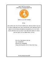 Khóa luận tốt nghiệp Quản trị kinh doanh: Đo lường yếu tố an toàn thông tin, trí tuệ nhân tạo (AI) và công nghệ học máy (ML) ảnh hưởng tới ý định sử dụng dịch vụ ngân hàng số (digital banking) của các ngân hàng thương mại tại Việt Nam. Một góc nhìn từ “Cô