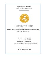 Khóa luận tốt nghiệp Kinh doanh quốc tế: Hoạt động logistics trong thương mại điện tử Việt Nam