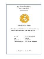 Khóa luận tốt nghiệp Ngân hàng: Nâng cao thu nhập ngoài lãi của ngân hàng thương mại trong bối cảnh chuyển đổi số