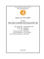 Khóa luận tốt nghiệp Kinh tế đầu tư: Thực trạng và giải pháp thu hút đầu tư trực tiếp nước ngoài tại tỉnh Bắc Giang giai đoạn 2013 - 2023