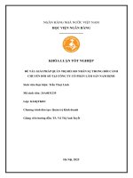 Khóa luận tốt nghiệp Quản trị kinh doanh: Giải pháp quản trị rủi ro nhân sự trong bối cảnh chuyển đổi số tại Công ty cổ phần Lâm Sản Nam Định