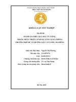 Khóa luận tốt nghiệp Kinh tế đầu tư: Đánh giá hiệu quả đầu tư công trong phát triển cơ sở hạ tầng giao thông: Trường hợp dự án Đường sắt Cát Linh - Hà Đông