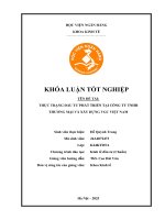 Khóa luận tốt nghiệp Kinh tế: Thực trạng đầu tư phát triển tại Công ty TNHH Thương mại và Xây dựng VGC Việt Nam