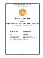 Khóa luận tốt nghiệp Kinh tế đầu tư: Giải pháp hoàn thiện công tác thu hút đầu tư trực tiếp nước ngoài vào tỉnh Quảng Ninh
