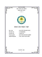 Báo cáo thực tập tại công ty cổ phần thiết bị y tế thái an