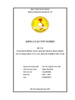 Khóa luận tốt nghiệp Kinh doanh quốc tế: Giải pháp phòng ngừa rủi ro trong hoạt động xuất nhập khẩu của các doanh nghiệp Việt Nam