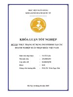 Khóa luận tốt nghiệp Kinh doanh quốc tế: Thực trạng sử dụng Incoterms tại doanh nghiệp xuất nhập khẩu Việt Nam