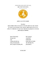 Khóa luận tốt nghiệp Kinh tế đầu tư: Hoàn thiện công tác quản lý nguồn nhân lực dự án đầu tư nâng cấp cơ sở hạ tầng, trang thiết bị sản xuất của Công ty TNHH Đầu tư sản xuất thương mại dịch vụ Tuấn Hà