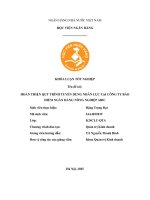 Khóa luận tốt nghiệp Quản trị kinh doanh: Hoàn thiện quy trình tuyển dụng nhân lực tại Công ty Bảo hiểm Ngân hàng Nông nghiệp ABIC