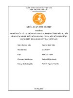 Khóa luận tốt nghiệp Quản trị kinh doanh: Nghiên cứu về tác động của trách nhiệm xã hội đến sự hài lòng của người tiêu dùng trong ngành chăm sóc sức khỏe ứng dụng điện toán đám mây tại Việt Nam