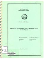 000079239 PROCEDÉS DE REPRISE DE L'INFORMATION EN FRANÇAIS (QUY TRÌNH TẠO LẠI THÔNG TIN EN FRANÇAIS)