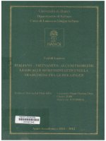 000091348 ITALIANO - VIETNAMITA: ALCUNI PROBLEMI LESSICALI E MORFOSINTATTICI NELLA TRADUZIONE FRA LE DUE LINGUE
