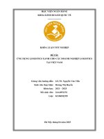 Khóa luận tốt nghiệp Kinh doanh quốc tế: Ứng dụng Logistic xanh cho các doanh nghiệp logistics tại Việt Nam