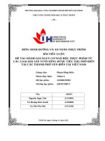 IUH - TIỂU LUẬN DINH DƯỠNG VÀ AN TOÀN THỰC PHẨM - ĐÁNH GIÁ NGUY CƠ NGỘ ĐỘC THỰC PHẨM TỪ CÁC LOẠI HẢI SẢN TƯƠI SỐNG ĐƯỢC TIÊU THỤ PHỔ BIẾN TẠI CÁC THÀNH PHỐ VEN BIỂN TẠI VIỆT NAM