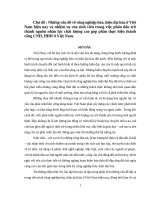 Bài tập lớn kinh tế chính trị - Những vấn đề về công nghiệp hóa, hiện đại hóa ở Việt Nam hiện nay và nhiệm vụ của sinh viên trong việc phấn đấu trở thành nguồn nhân lực chất lượng cao góp phần thực hiện thành công CNH, HĐH ở Việt Nam.