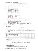 IUH - THUYẾT MINH THỰC HÀNH THIẾT KẾ KẾT CẤU CÔNG TRÌNH THÉP - KHUNG NHÀ CÔNG NGHIỆP MỘT TẦNG MỘT NHỊP