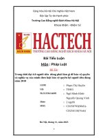 Bài tiểu luận: Trong thời đại 4.0 người tiêu  dùng phải làm gì để bảo vệ quyền và nghĩa vụ của mình theo luật bảo vệ quyền lợi nguời tiêu dùng năm 2010