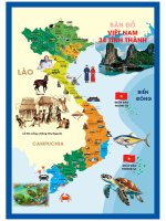 Bản Đồ minh họa 34 tỉnh việt nam
