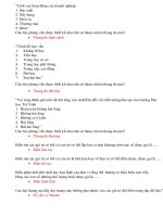 Trắc nghiệm Nguyên lý Thống kê Kinh tế ĐH Trà Vinh