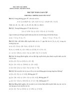 Bài tập toán cao cấp