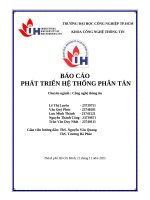 IUH - BÁO CÁO PHÁT TRIỂN HỆ THỐNG PHÂN TÁN