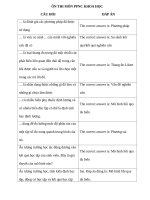 Ôn thi trắc nghiệm môn phương pháp nghiên cứu khoa học trường Đại học trà vinh (có đáp án)