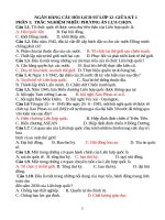 Ngân hàng câu hỏi lịch sử lớp 12  giữa kỳ 1