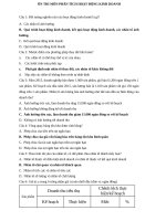 Ôn thi trắc nghiệm môn phân tích hoạt Động kinh doanh trường Đại học trà vinh (có đáp án)