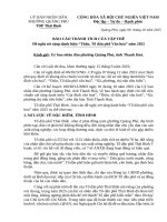 Tdp tiến thanh báo cáo thành tích