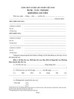 Mẫu Hợp đồng vay tiền chuẩn pháp lý, Luật sư soạn thảo (kèm giấy giao nhận tiền)