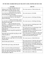 Ôn thi trắc nghiệm môn quản trị chất lượng trường Đh trà vinh (có đáp án)