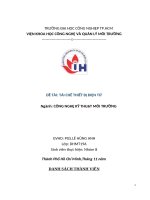 IUH - CÔNG NGHỆ KỸ THUẬT MÔI TRƯỜNG - TÁI CHẾ THIẾT BỊ ĐIỆN TỬ