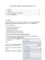 ÔN TẬP WEKA – NHỮNG XU HƯỚNG MỚI TRONG CNTT